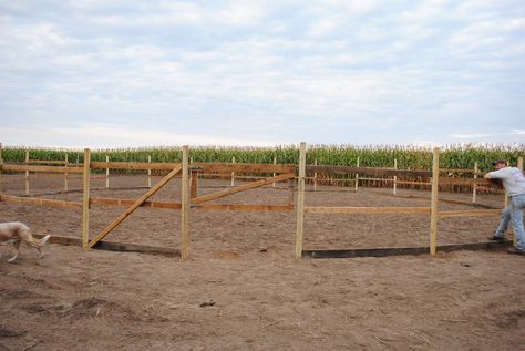 Round Pens For Horses, Paddock Trail, Horse Pens, Landscape Timbers, Horse Arena, Horse Shelter, Small Farms, Horse Barn Plans, Horse Fencing