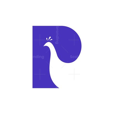 Beautiful and Simple Peacock Logo Design. Combination Letter P and Peacock. Suitable for luxury industry like jewelry, spa & wellness, fashion, or any other business related Raptor Illustration, Peacock Feather Logo, Animal Lettering, P Typography, Peacock Logo Design, Export Logo, P Letter Logo, Wellness Fashion, Living Logo