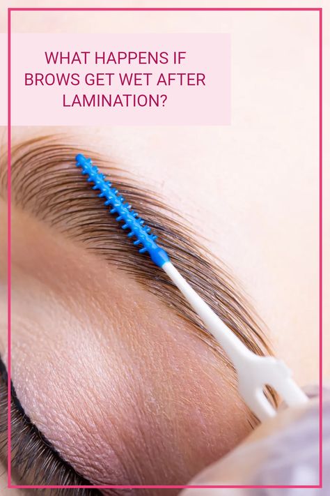 Curious about post-brow lamination care? Get tips on what happens if brows get wet after the lamination process. Click to learn more! Brow Lamination Thick Brows, Brow Lamination After Care, Lamination Brows, Laminated Brows, Lash Perm, Thick Brows, Brow Tinting, Beauty Games, Brow Lamination