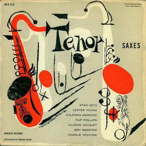 Tenor Saxes    Art by David Stone Martin Arte Jazz, David Stone, Old Posters, Saxophones, Jazz Poster, Mid Century Illustration, Jazz Art, Jazz Artists, Music Illustration