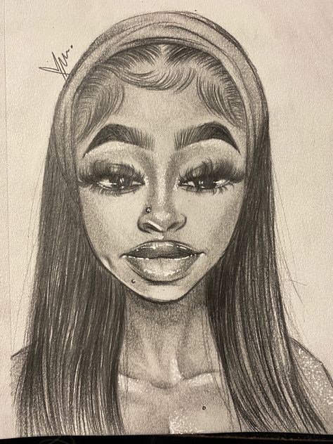 YATTAARTT⭐️ on TikTok Color Drawing Art, Indie Drawings, Girl Drawing Sketches, Graffiti Style Art, Black Art Painting, Beauty Art Drawings, Art Tools Drawing, Pretty Drawings, Black Love Art