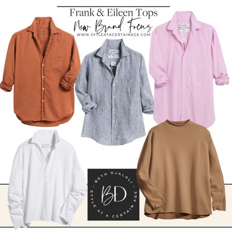 Frank & Eileen Tops Frank And Eileen, Cute Ankle Boots, How To Look Expensive, Frank & Eileen, Style At A Certain Age, Fall Wardrobe Essentials, Over 60 Fashion, 60 Fashion, Fashion Lighting