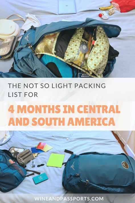 Backpack Central America, Backpacking Central America Packing List, South America Packing List, Central America Backpacking, Backpack South America, Central America Packing List, Backpacker Style, Travel Backpack Packing, Study Abroad Packing List