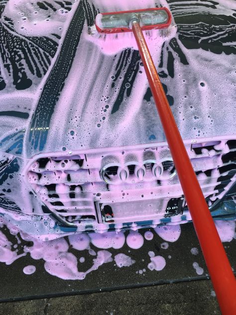 Cleaning the car #audi #cars #sportscars #carwash #germancar Car Cleaning Aesthetic, Vintage Car Wash Photoshoot, Carwash Aesthetic, Car Wash Pictures, Car Wash Aesthetic, Vintage Car Wash Aesthetic, Car Wash Girls, Hand Car Wash, Summer Concerts