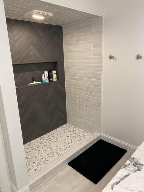 Bathroom Niche Ideas, Bathroom Niche, Niche Ideas, Full Bathroom Remodel, Small Bathroom Renovations, Bathroom Farmhouse Style, Bathroom Redesign, Master Bath Remodel, Shower Niche