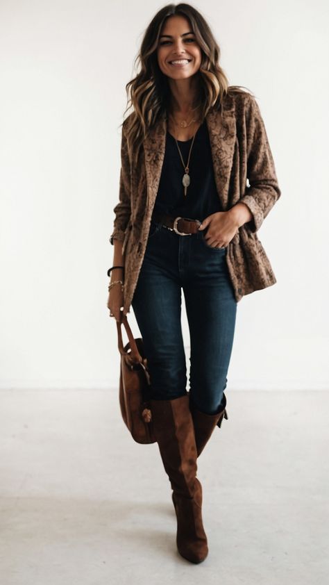 Discover the perfect Boho Fall Outfit inspiration for 2024 in this stylish post Embrace Hippie Western Casual Midsize Witchy Size Cute 2023 Edgy Women's fashion with Bohemian vibes Get Dark Hippie Bohemian style ideas and trendy outfit suggestions Boho Fall Fashion 2024, Fall Outfits 2024 Boho, Boho Winter Outfits Bohemian, Bohemian Flare Jeans For Fall, Western Rocker Outfits, Brown Bohemian Leather Jacket For Fall, Fall Hippie Boho Print Kimono, Boho Winter Fashion, Boho Fall Fashion