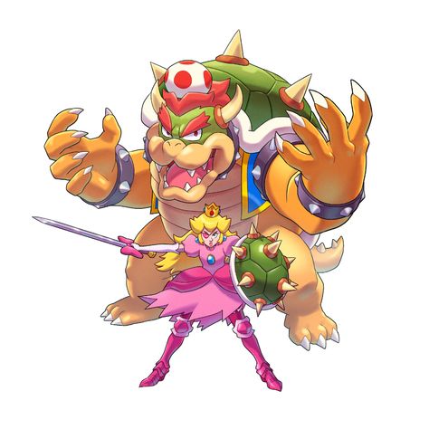 Bowser X Peach Fan Art, Peach X Bowser, Bowser X Peach, Bowser And Peach, Mario Fanart, Mario Funny, Mario Fan Art, Character Game, Nintendo Fan Art