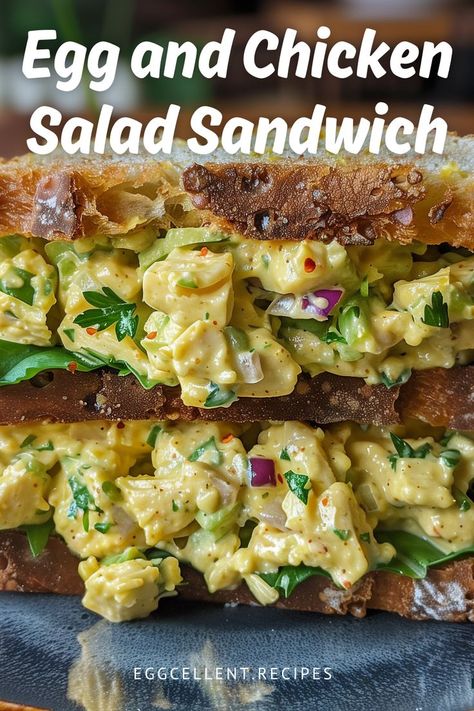 If you’re looking for a twist on classic sandwich recipes, the Curried Egg and Chicken Salad Sandwich is a mouthwatering option. #Egg and Chicken Salad Sandwich recipe #chicken egg salad sandwich recipe #chicken egg salad sandwich #chicken salad sandwich with egg #egg salad sandwich recipe #egg salad sandwich recipe easy # egg salad sandwich recipe healthy #egg salad sandwich recipe sweet pickles #egg salad sandwich recipe easy homemade Egg Salad Sandwich Recipe Healthy, Healthy Egg Salad Sandwich, Egg Sandwich Healthy, Creamy Egg Salad, Chicken Egg Salad, Curry Egg Salad, Egg Breakfast Recipes Easy, Egg Salad Recipe Healthy, Egg Salad Sandwich Recipe