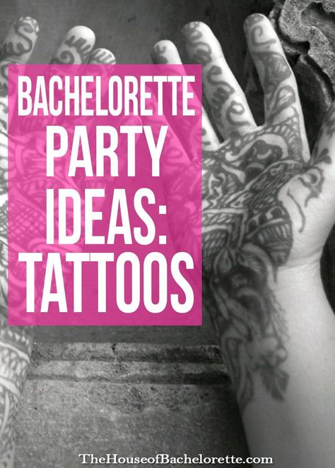 Tattoo Bachelorette Party, Bachelorette Tattoo Ideas, Bachelorette Party Tattoo, Bachelorette Tattoos, The Bachelorette Party, Ultimate Bachelorette Party, Brush Tattoo, Party Tattoos, Tattoo Parlor