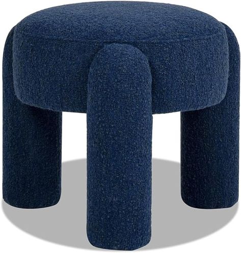 Amazon.com: Jennifer Taylor Home Hugo 20.5" Round Fully Upholstered Ottoman, Moss Green Boucle : Home & Kitchen Blue Velvet Ottoman, Blue Ottoman, Room Arrangement, Round Storage Ottoman, Accent Ottoman, Living Room Arrangements, Jennifer Taylor, Tufted Ottoman, Ottoman Stool