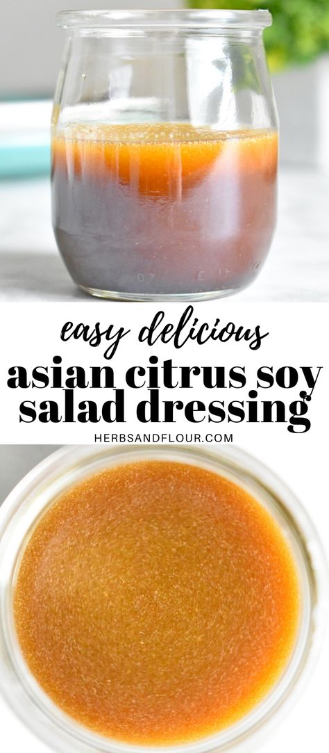 Citrus Soy Dressing, Asian Salad Dressing Recipe Healthy, Dressing For Asian Salad, Sesame Citrus Dressing, Asian Lime Dressing, Salad Dressing Asian, Asian Vinegrette Salad Dressing, Asian Bowl Dressing, Vinegarette Salad Dressing Recipes