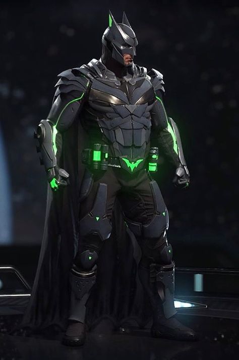 I wish I can have his armor in Injustice 2. Injustice 2 Batman, Batman Injustice, Iron Batman, Batman Pfp, Kapten Marvel, Batman Redesign, Batman Suit, Batman Concept, Batman Armor