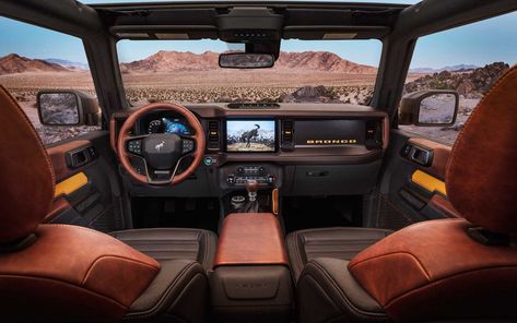 Ford Bronco Outer Banks 2-door 2021 Ford Bronco 4 Door, Ford Bronco 2, Bronco 2, Ford Interior, New Bronco, Bronco Sport, 32 Ford, Jeep Wrangler Rubicon, Bronco Sports