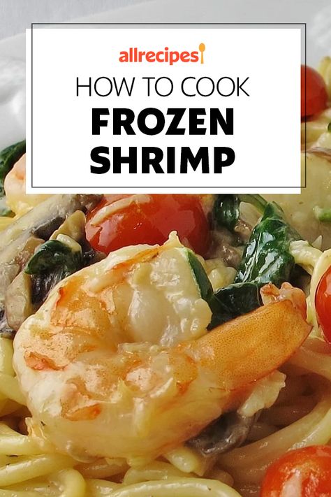 Recipe Using Frozen Cooked Shrimp, Cooking Frozen Shrimp, Cook Frozen Shrimp, Precooked Shrimp Recipes, Raw Shrimp Recipes, Jumbo Shrimp Recipes, Frozen Shrimp Recipes, Ways To Cook Shrimp, Frozen Cooked Shrimp