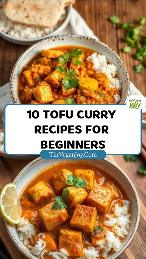 Spice up your meatless Monday with these 10 mouthwatering tofu curry recipes! Tofu Curry Recipes, Tofu Recipes For Beginners, Ube Recipes, Hamburger Helper Recipes, Tofu Curry, Picky Eaters Kids, Vindaloo, Spice Up Your Life, Vegan Soup Recipes