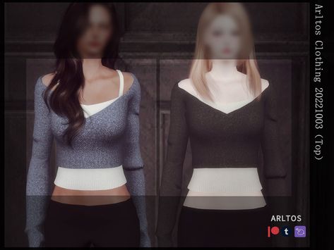 Sims 4 Knit Top, Sims 4 Clothing Sets, Casual Fall Jacket, Two Piece Sweater, Woolen Dresses, Sims 4 Teen, New Mods, Sims 4 Mods Clothes, Sims 4 Clothing