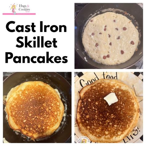 Cast Iron Pancakes, Skillet Pancake, Oven Pancakes, Cafe Delites, Lodge Cast Iron, Cast Iron Recipes, Pancakes Ingredients, Iron Skillets, Pancakes And Waffles