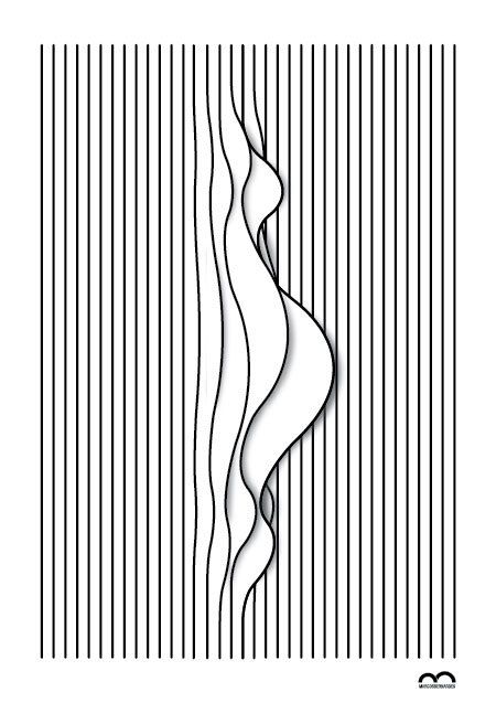 Linea by Marcos Bernardes, via Behance #Art #Line #sketches Illusion Art, Zentangle Patterns, Op Art, Art Plastique, Art Abstrait, Geometric Art, Optical Illusions, Doodle Art, Line Drawing