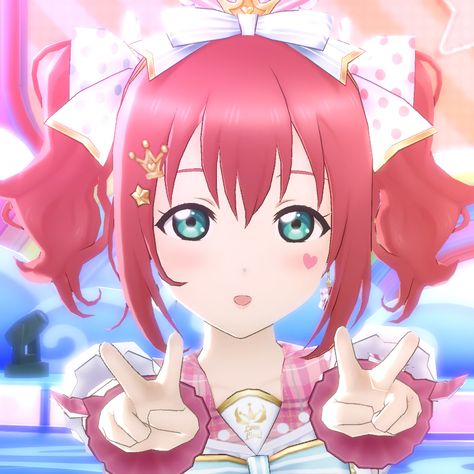 Love Live Aesthetic, Love Live All Stars, Ruby Love Live, Love Live Anime, Idol Master Icons, Ruby Kurosawa Icon, Love Live Icons, Love Live Pfp, Ruby Kurosawa