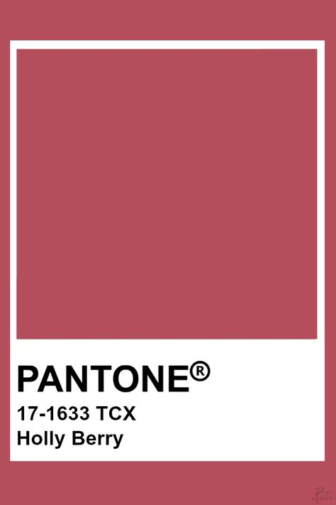 Pantone Holly Berry Berry Color Palette, Red Pantone, Pantone Tcx, Pantone Red, Pantone Color Chart, Pantone Swatches, Pantone Colours, My Color Palette, Pantone Palette