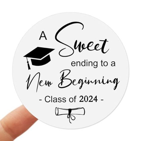 Minimalist Sticker, Pie Decoration, Graduation Candy, Kitchen Clothes, Candy Labels, Graduation Party Favors, Graduation Favors, Congrats Grad, A New Beginning