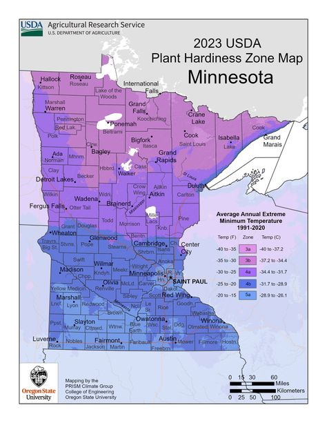 The USDA has released the latest... - North Star Lily Society Planting Zones Map, Minnesota Garden, Minnesota Landscaping, Plant Hardiness Zone Map, Urban Heat Island, Climate Zones, Hardiness Zones, Plant Zones, Outdoor Thermometer