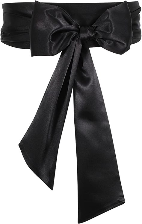 Women Dress Belt for Wedding Party Long Sash Bridal Waist Belts for Special Occasion 3.74'' Wide by WHIPPY, 98 Inches, Black at Amazon Women’s Clothing store Bridesmaid Sash, Elegante Y Chic, Waist Belts, Satin Sash, Bridal Bridesmaid Dresses, Dress Sash, Wedding Belts, Sash Belts, Dress Belt