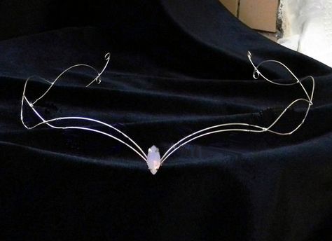 Fairy Head Dress, Elf Circlet, Fairy Dress Wedding, Simple Tiara, Wire Tiara, Elf Wedding, Tiara Diy, Circlet Crown, Fairy Tiara