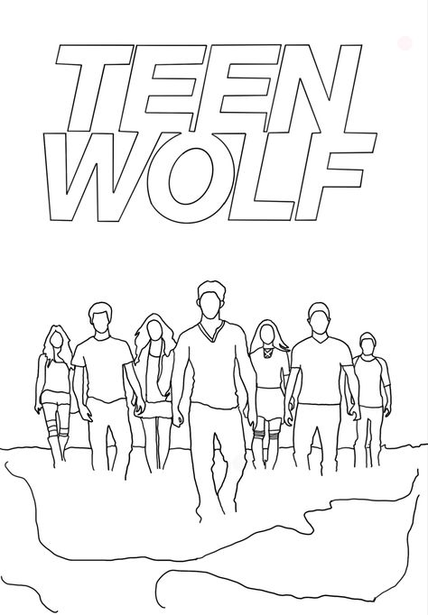 Teen wolf colour in poster Teen Wolf Drawing, Teen Wolf Werewolf, Math Wallpaper, Disney Coloring Sheets, Teen Wolf Art, Teen Wolf Scott, Wolf Colors, Wolf Poster, Wolf Drawing