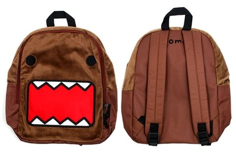 #NeatoPinToWinHOLIDAYS  Yup, My 17 year old son said he would use this back pack at school!  I say we see him do it! Domo Backpack, Domo Accessories, Fuzzy Backpack, Domo Kun, Silly Clothes, Estilo Hippy, Scene Kids, Scene Emo, Emo Scene