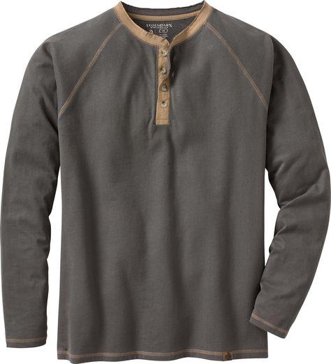 Men's Recluse Henley | Legendary Whitetails Casual Confortable, Mens Henley, Rugged Look, Mode Casual, Henley Shirt, Henley Shirts, Casual Shirts For Men, On Off, Plein Air