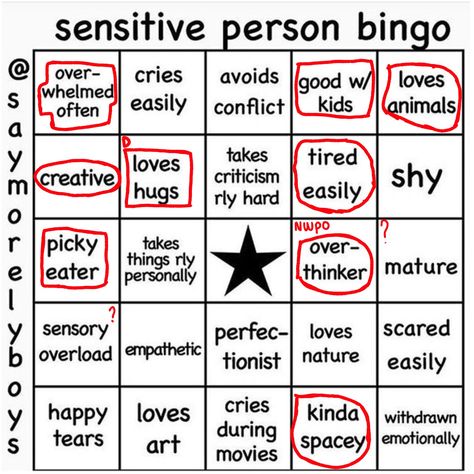 Esfp Bingo, Sensitive Person Bingo, Ableism Bingo, Bingo Funny Memes, Highly Sensitive Person Meme, Useful Life Hacks, Bingo, Animals For Kids, Life Hacks