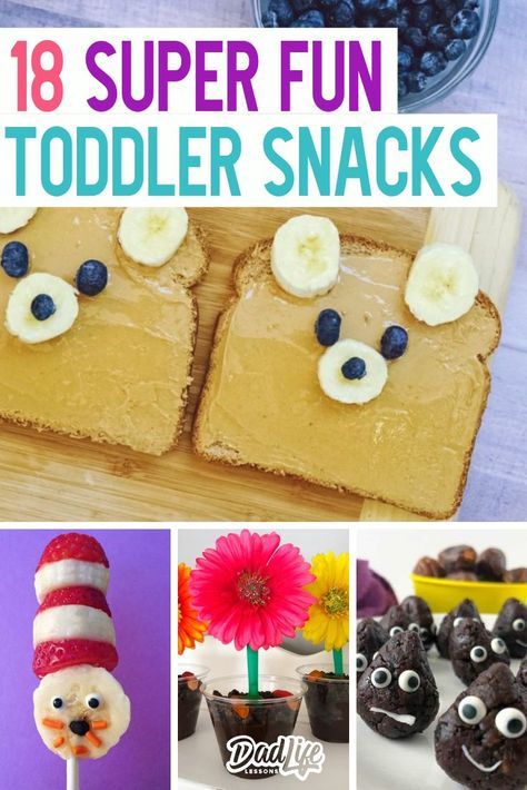 Fun Toddler Snacks, Fun Preschool Snacks, Snack Activities, Toddler Snack Ideas, Toddler Treats, Easy Toddler Snacks, Snacks For Toddlers, Kids Desserts, Kids Foods