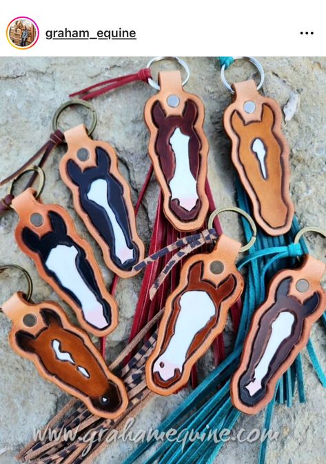 Leather horse halter