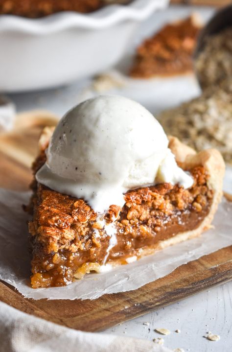 Old Fashioned Oatmeal Pie • Dance Around the Kitchen Oatmeal Pie Recipe, Blueberry Custard Pie, Easy Sweet Treats, Dance Around The Kitchen, Oatmeal Pie, Easy Custard, Grasshopper Pie, Favorite Pie Recipes, Old Fashioned Oatmeal