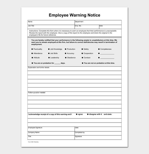 Employee Warning Notice: 20 Free Templates & Examples Verbal Warning Template, Employee Performance Review, Relationship Breakdown, Restaurant Opening, Employee Performance, Employee Safety, Form Example, Performance Review, Employee Relations