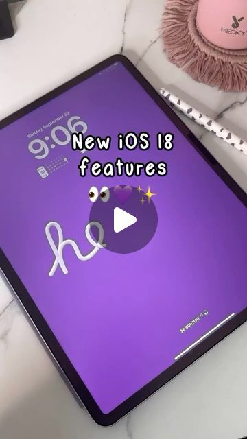 Chaffanie Naycole | Digital Planning | Goodnotes on Instagram: "iPadOS 18 features 👀⬇️

Here are a few of the new iPadOS 18 features! 

🌟Homescreen Customization - you can resize widgets and change the color of apps
🌟Control Center Customization - you can reorder and resize features in your iPad’s control center
🌟Calculator (my fave) - take math notes and calculator solves most equations and expressions for you. You can even insert a graph.
🌟Lock Apps - you can lock apps to prevent being opened by others using your iPad
🌟Smartscript - this feature automatically cleans up your handwriting

Have you tried any of these?

In this reel:
📱iPad Air M2 13” & Apple Pencil

#ipados #ios #ios18 #ipad #apple #ipadair #ipadpro #ipadsetup #ipadapp" Ipad Pro 13 Inch Wallpaper, Apple Ipad Hacks, Clean Ipad Homescreen, Ipad Air M2, Ipad Pro Home Screen Layout, Cute Ipad Lockscreen, Ipad Apps Must Have, Ipad Set Up, Ipad Organization Homescreen