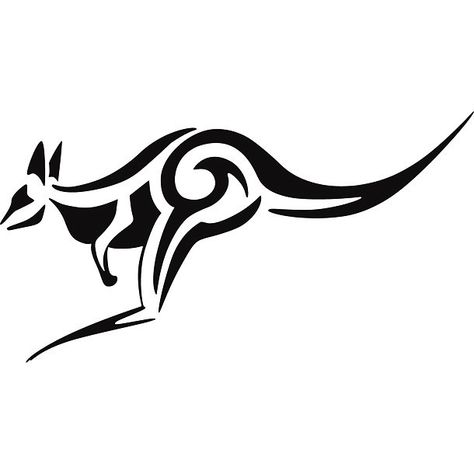 210 Designs to Get First Tattoo - Simple Kangaroo Kangaroo Tattoo, Tattoo Animals, Kangaroo Art, Australia Tattoo, Kangaroo Stuffed Animal, Kangaroo Logo, Wall Drawings, Small Tattoos Simple, Animal Designs