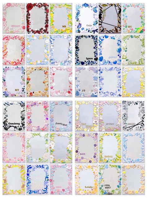 Ipad Case Stickers, Deco Toploader, Top Decor Ideas, Pc Decoration, Toploader Deco, Funny Yugioh Cards, Floral Stationery, Frame Card, Top Loader