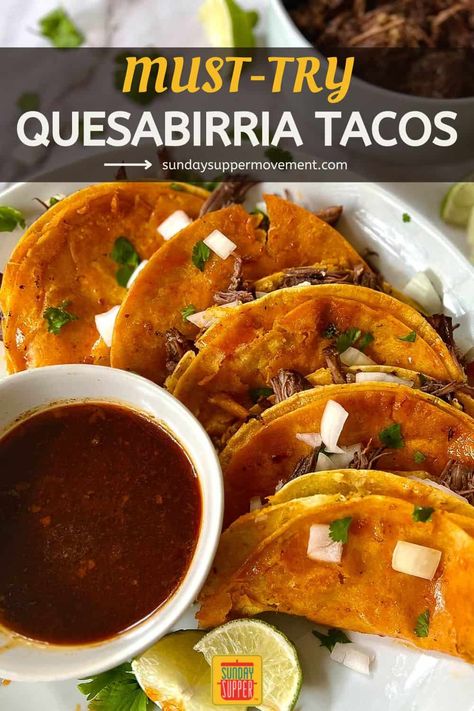 Mexican Taco Sauce Recipe, Taco With Dipping Sauce, Street Taco Dipping Sauce, Birria Taco Dipping Sauce, Dipping Tacos, Dipping Sauce For Tacos, Tacos With Dipping Sauce, Quesabirria Tacos Recipe Crockpot, Easy Quesabirria Tacos Recipe