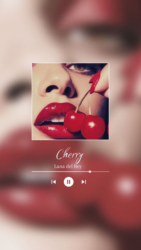 Cherry- Lana del rey. Mi insta: silvana_fig12 Lana Del Rey Aesthetic, Rey Aesthetic, Dark Feminine Aesthetic, Aesthetic Beauty, Feminine Aesthetic, Lana Del Rey, Cherry, Songs