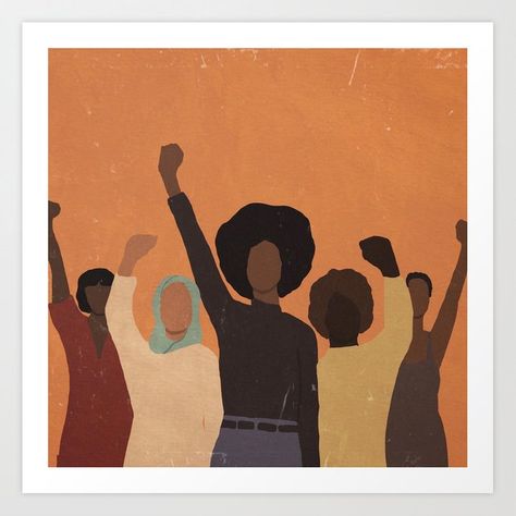 The Best Wall Art Prints for a Quick Home Makeover Black Lives Matter Art, Posca Art, Black Art Painting, Power To The People, Feminist Art, Black Artists, Society6 Art, Lives Matter, Black Aesthetic