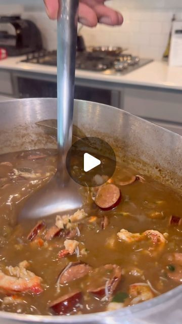 Cordarrius Green on Instagram: "Seafood Gumbo 🔥  Comment “gumbo recipe” to get link to full recipe sent to your DM." Gumbo Recipe Authentic Seafood, Seafood Gumbo Recipe Easy New Orleans, Chicken Shrimp And Sausage Gumbo, Gumbo File Powder Recipe, Gumbo Greens Recipe With Shrimp, Green Gumbo Recipe, Easy Gumbo Recipe Simple, Gumbo Greens Recipe, Louisiana Gumbo Recipe Authentic