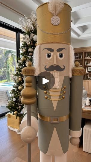 Diy Small Nutcracker, Nutcracker Crafts Diy, Diy Nutcracker Ornament, Diy Nutcracker, Christmas Trimmings, Winter Diy Crafts, Christmas 2025, Pvc Projects, Diy Santa