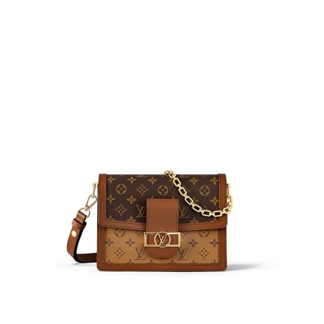 Dauphine MM Monogram - Women - Handbags | LOUIS VUITTON ® Louis Vuitton Dauphine, Louis Vuitton Taschen, Sac Louis Vuitton, Louis Vuitton Crossbody Bag, Mm Monogram, It Bag, Monogram Handbag, Shoulder Bag Brown, Nicolas Ghesquiere