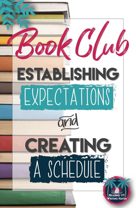 When running a book club in the classroom, it's important to establish clear expectations and create a realistic schedule. Read about how to approach a book club when you're teaching middle or high school English. Classroom Book Clubs, Creating A Schedule, High School Books, Middle School Books, Reading Club, High School Ela, Middle School Reading, Book Clubs, Language Arts Lessons