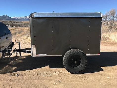 My offroad 5x8 Cargo Trailer Camper Conversion | Expedition Portal Diy Hunting Trailer, Cargo Trailer Camper Conversion 5x8, Small Cargo Trailer Conversion, Diy Cargo Trailer Camper, 5x8 Trailer Camper, Box Trailer Camper Conversion, Small Cargo Trailers, Trailer Camper Conversion, Hunting Trailer