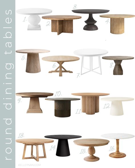 Round dining room sets