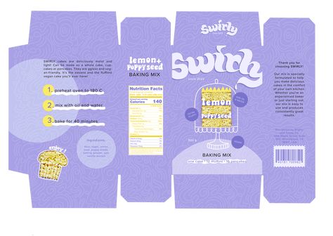 Packaging Design Dieline, Dieline Packaging Design, Packaging Concept, Textured Packaging Design, Packaging Design Template, Cake Mix Packaging Design, Baking Mix Packaging, Candy Bar Packaging Design, Sweet Box Packaging Design