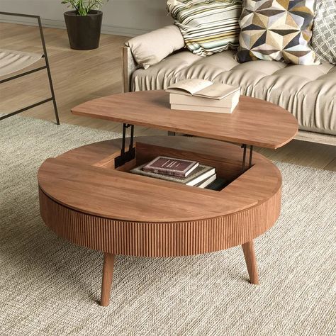 Hernest | Coffee Tables - Versatility and Elegance to Meet Your Any Needs Blonde Wood Coffee Table, Tea Table For Living Room, Small Storage Coffee Table, Dc Townhouse, Functional Coffee Table, Table With Hidden Storage, Designer Coffee Table, Lift Up Coffee Table, Coffee Table With Hidden Storage